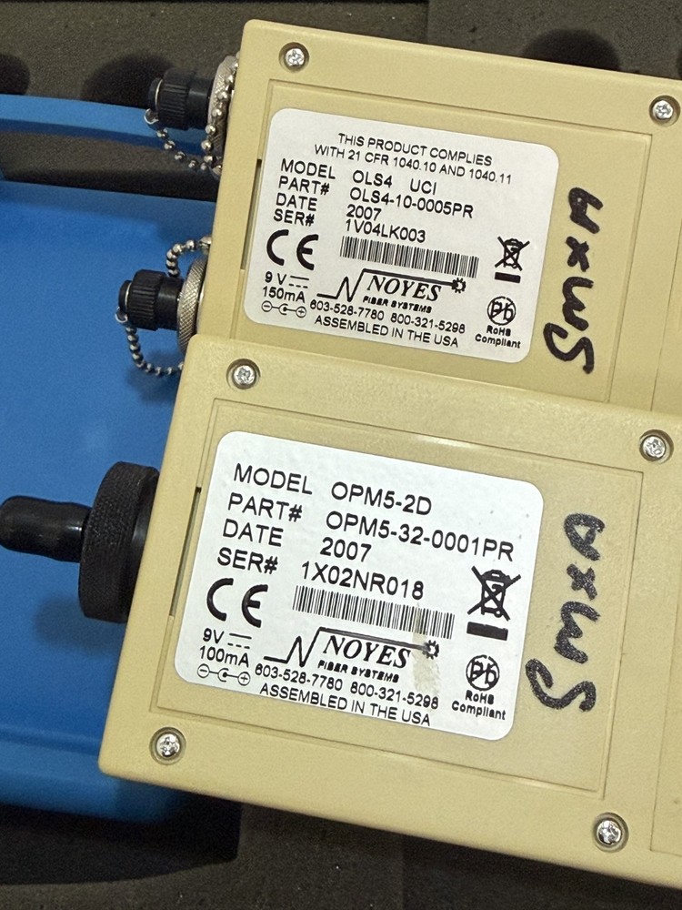 AFL Noyes OPM5 Optical Power Meter & OLS4 Optical Light Source
