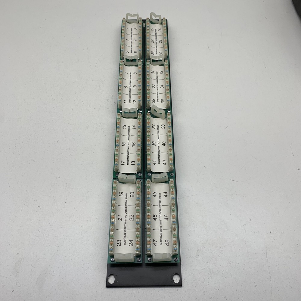Lucent 1100CAT5-PS Modular Jack Patch Panel CAT5 RJ45 Ethernet 48-Port