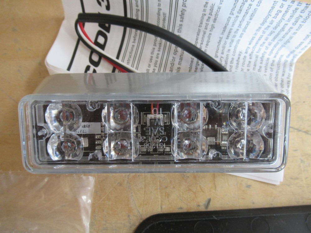 Code 3 LXEX1F-A, 12V LED X Series - Single Head Surface Mount in Amber