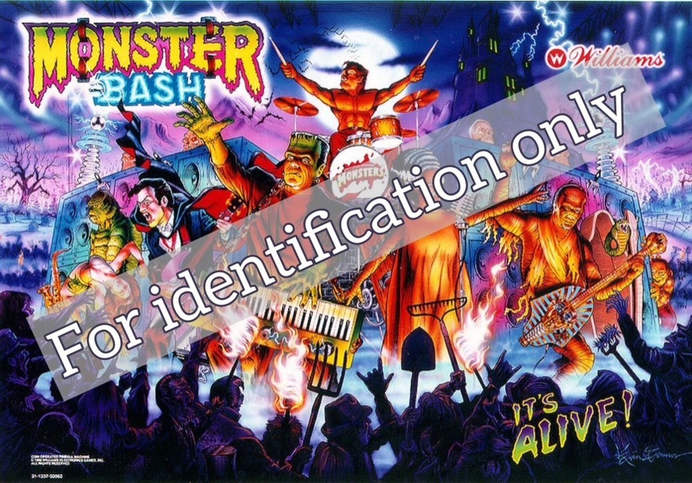 1998 Williams Monster Bash Pinball Machine Rubber Ring Kit