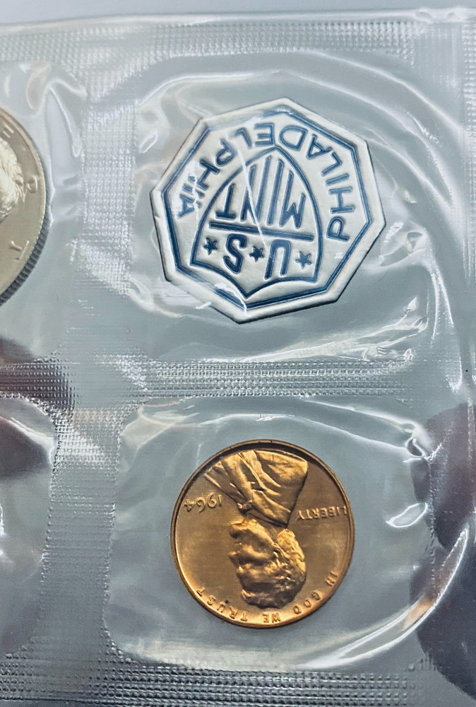 1964-P US Mint Proof Set, Soft Pack, Half, Quarter, & Dime 90% Silver (READ)