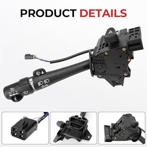 Multi-Function Combination Turn Signal Switch Compatible with 03-07 Silverado