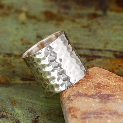 Solid 925 Sterling Silver Band & Statement Ring Handmade Ring All size R-61