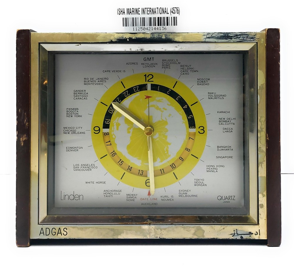 Linden Quartz World Time Clock
