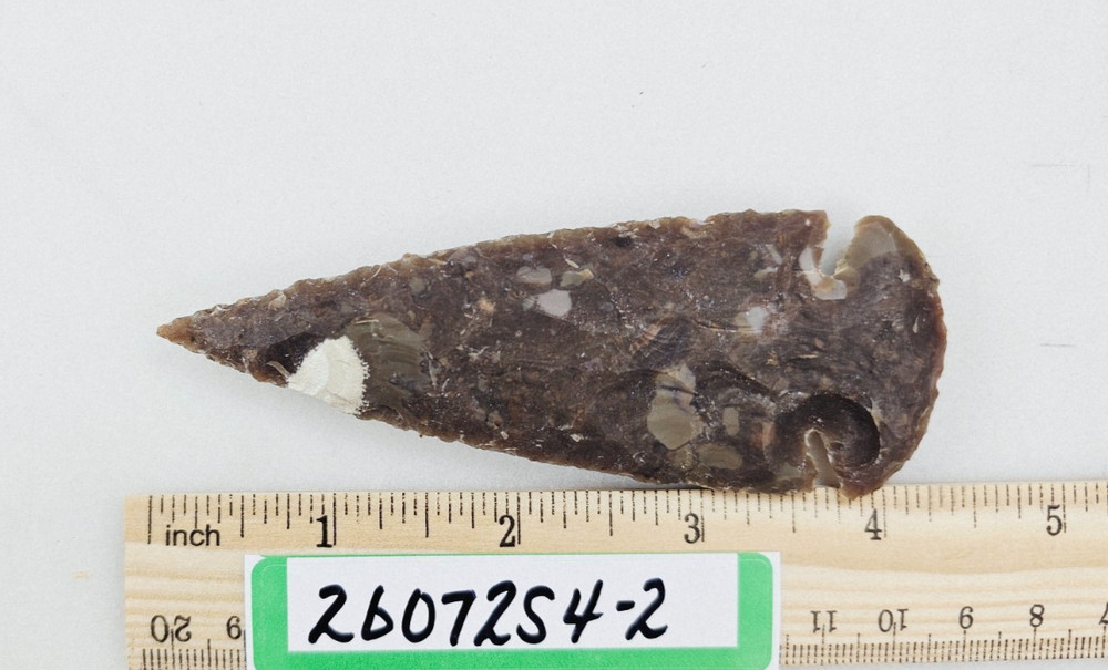 4.25" Spearhead - Lance Head - Drill Point - Hand Knapped Agate