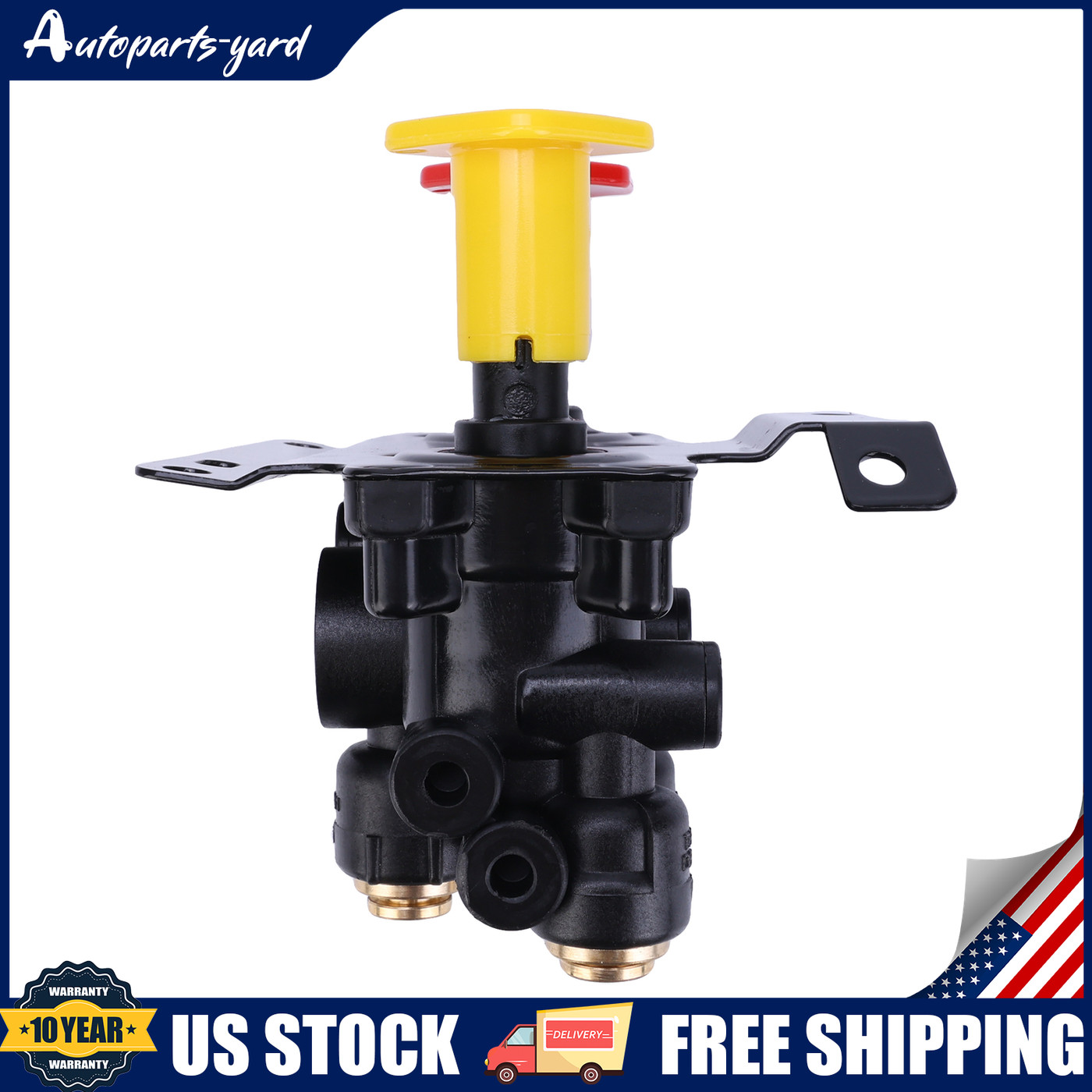 New Dash Control Brake Valve 5 Ports For Volvo VNL 24340522 US
