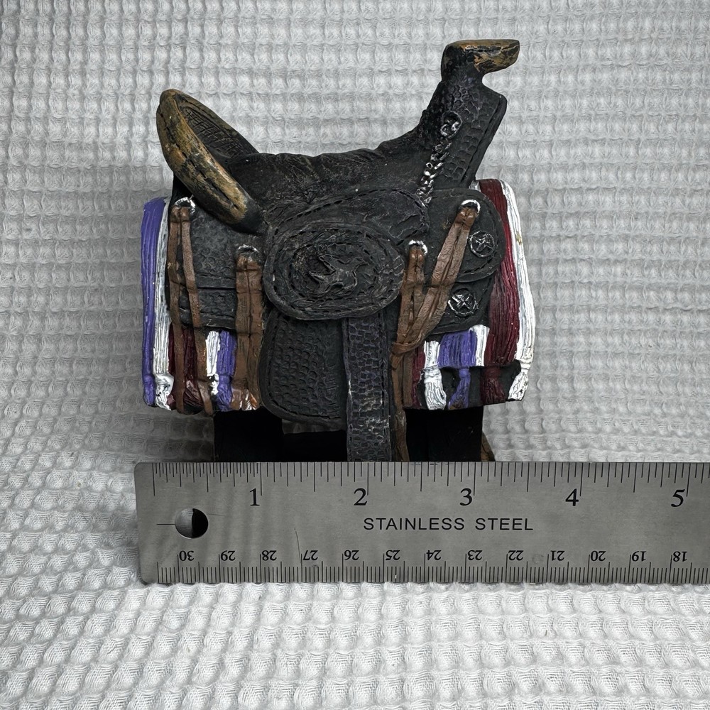 Southwestern Reflections Western Saddle Figurine Rustic Decor
