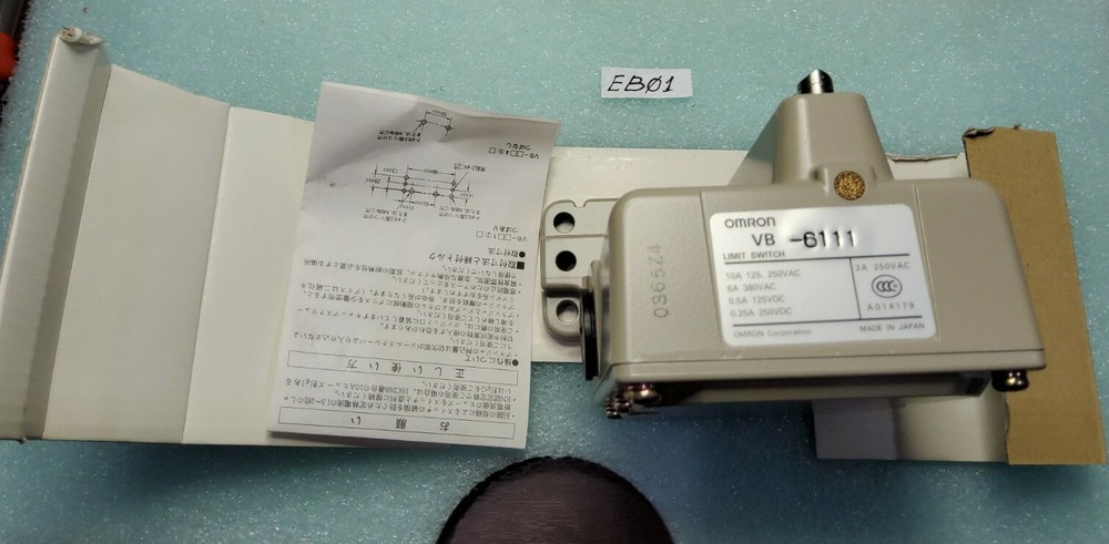 OMRON VB-6111 GANG (6) PLUNGER LIMIT SWITCH