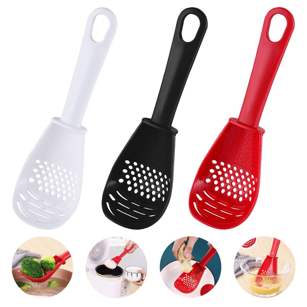 3 Pack Multifunctional Kitchen Cooking Spoon, 6 in1 Kitchen Gadgets Strainers...