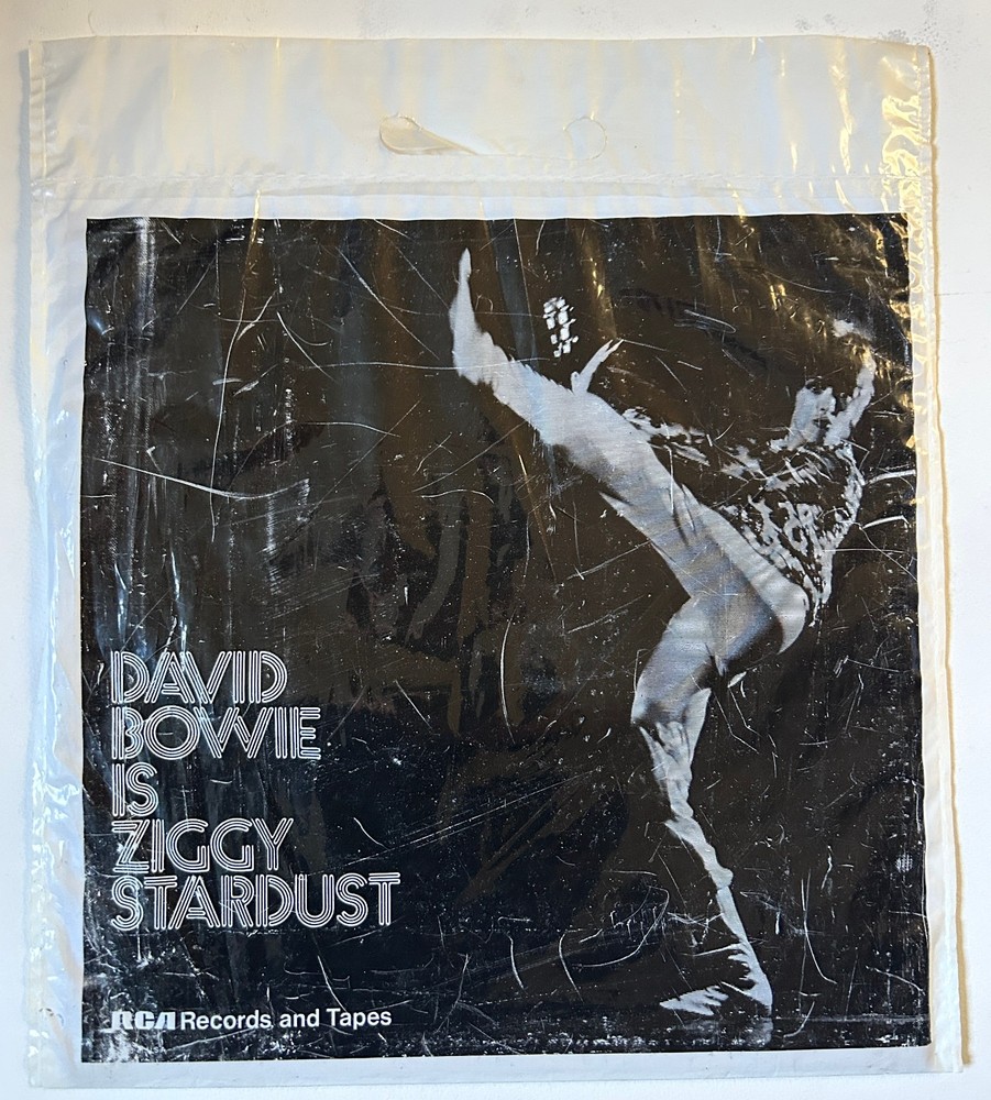 David Bowie Ziggy Stardust 1972 US plastic bag