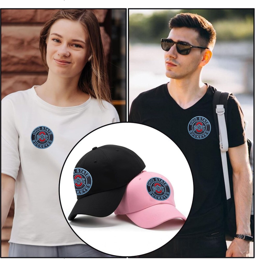 Ohio State Buckeyes Logo Iron On Patch - Sew Patch - Embroidered Patch 3.7"