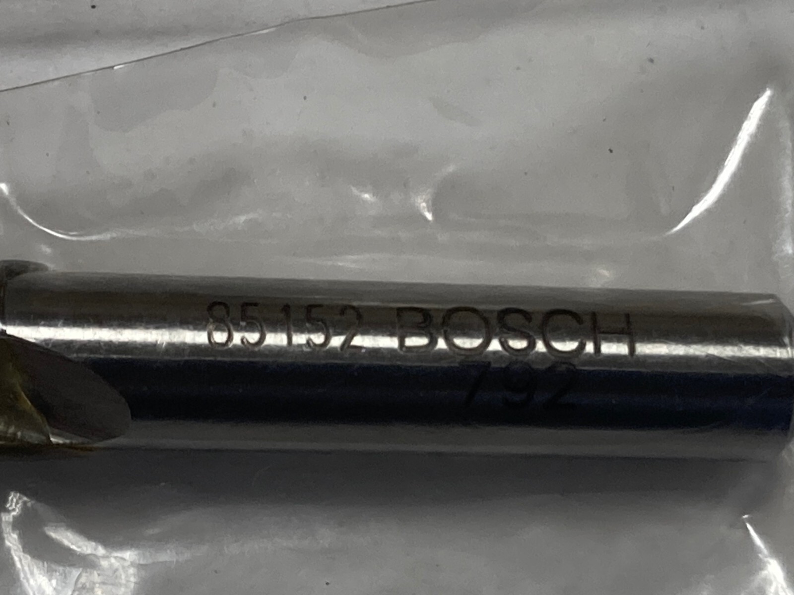 **Lot of 3**, Bosch 85152, 1/8" x 1/4 x 5/8 x 1-31/32", HSS, 1-Flute Router Bits