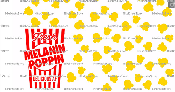 Melanin Poppin Zoom Background