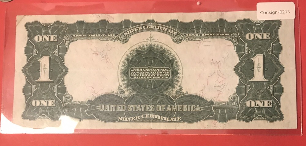 1899 $ 1 black eagle silver certificate , Bank Note￼￼