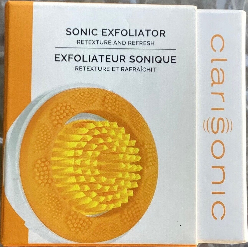 Clarisonic Sonic Exfoliator Retexture Refresh Replacement Brush Head Orange -New