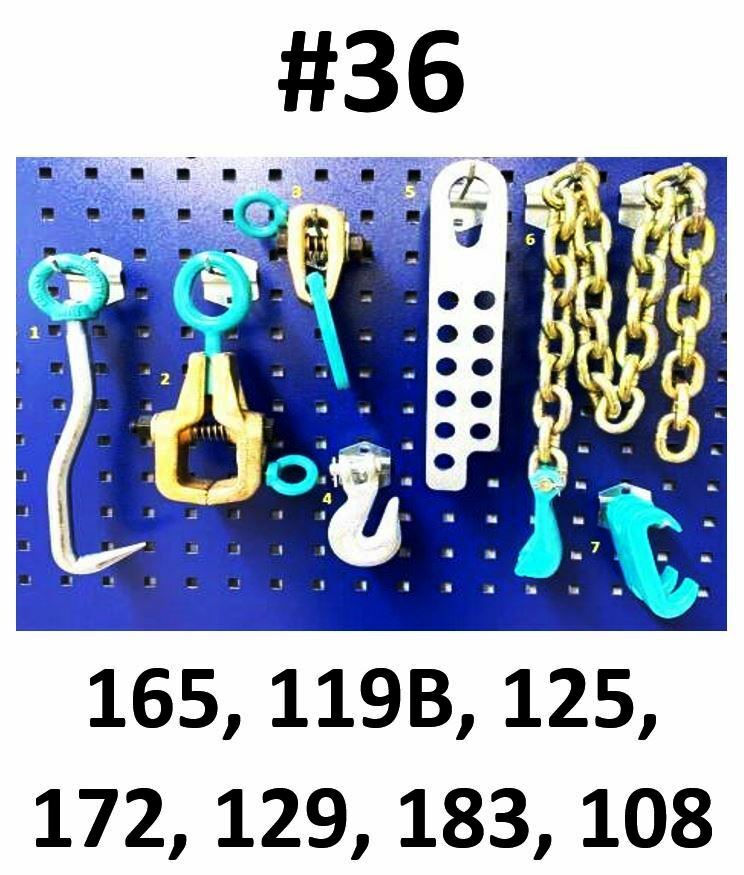 SET#36 - 7 Piece value set AUTO BODY FRAME MACHINE PULLING CLAMPS TOOLS