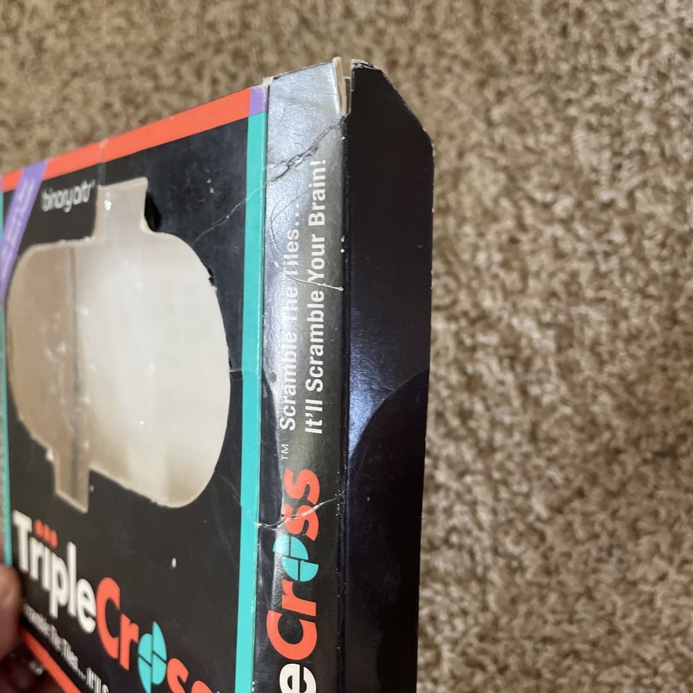VINTAGE Triple Cross Puzzle Game COMPLETE Binary Arts 1995 Challenges Puzzles