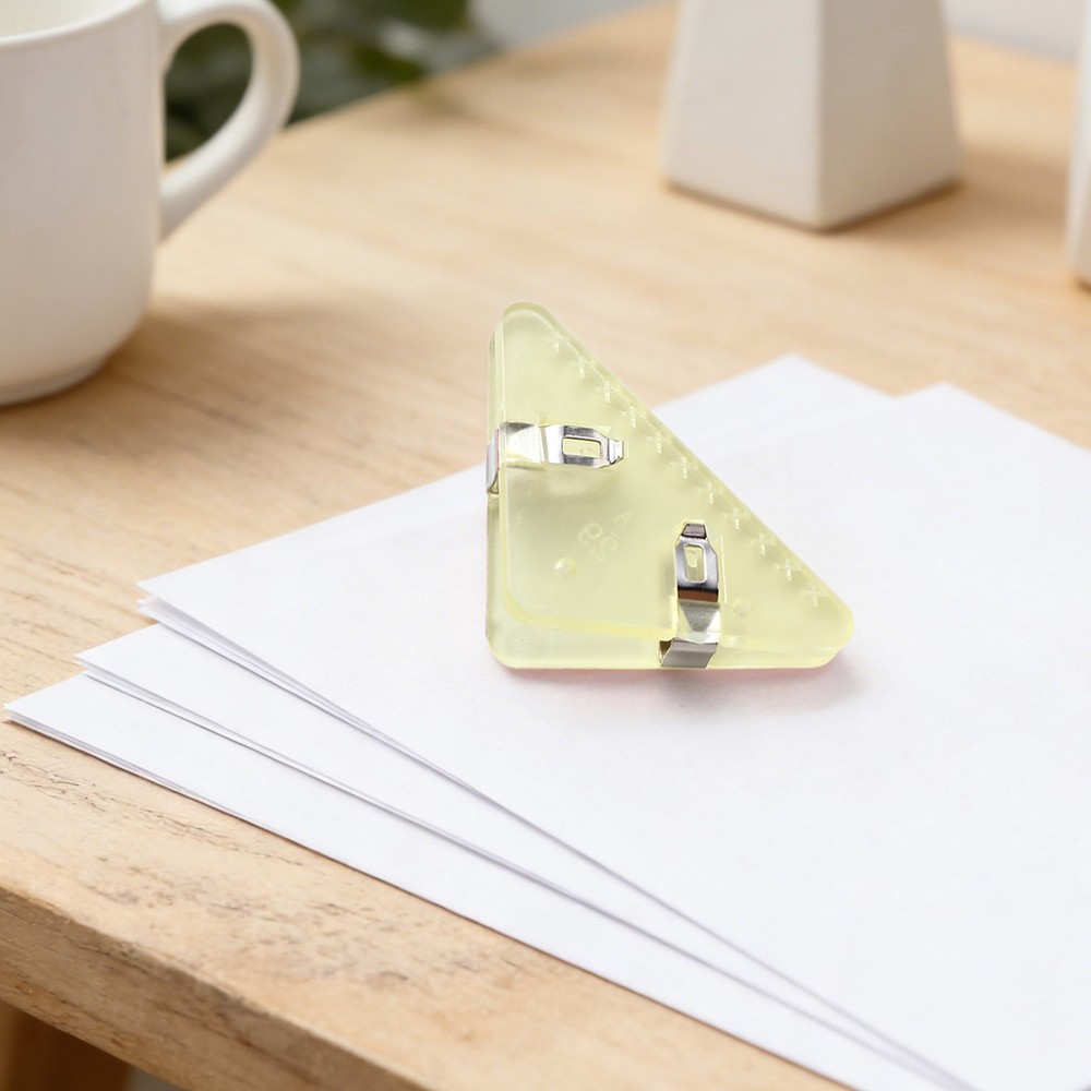 Paper Translucent Triangular Corner Paper To Hold 50 Sheets Book Page Holder