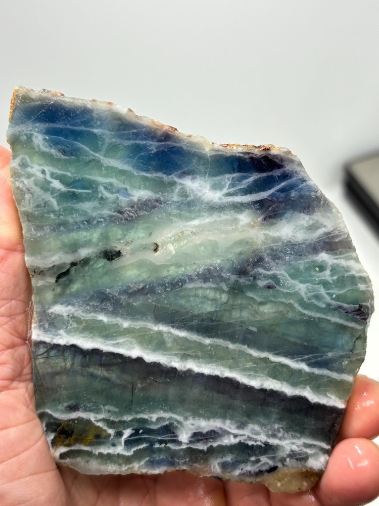 Fluorite slab Cabbing Lapidary Combo Ship Avail