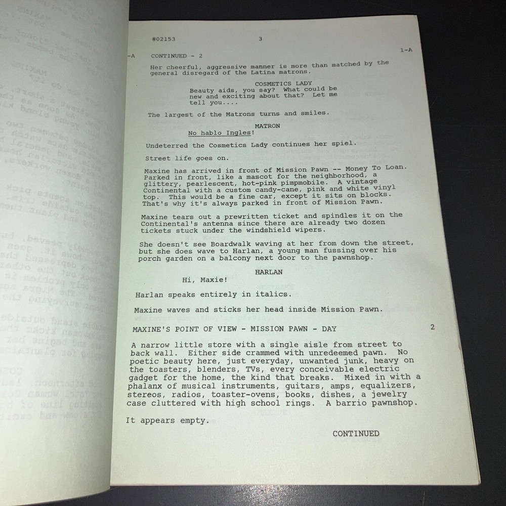 CRACKERS (9/30/82) Louis Malle Second Draft Production Script + COA!
