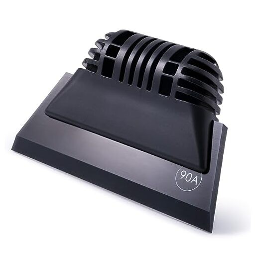 Small Squeegee, Non-Slip Handle Rubber PPF Squeegee for Window Cleaning, Black