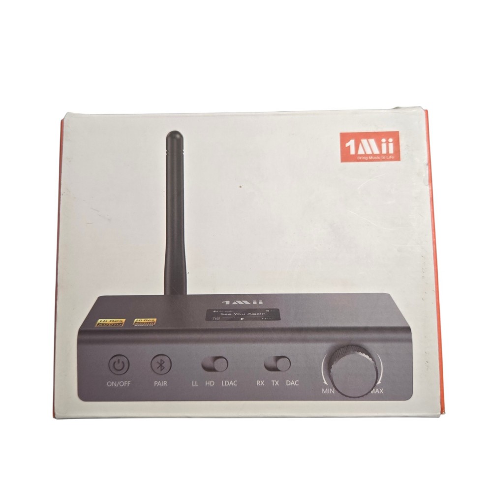 1Mii DS700 HiFi Bluetooth Audio Transmitter Receiver for TV, Long Range Wireless