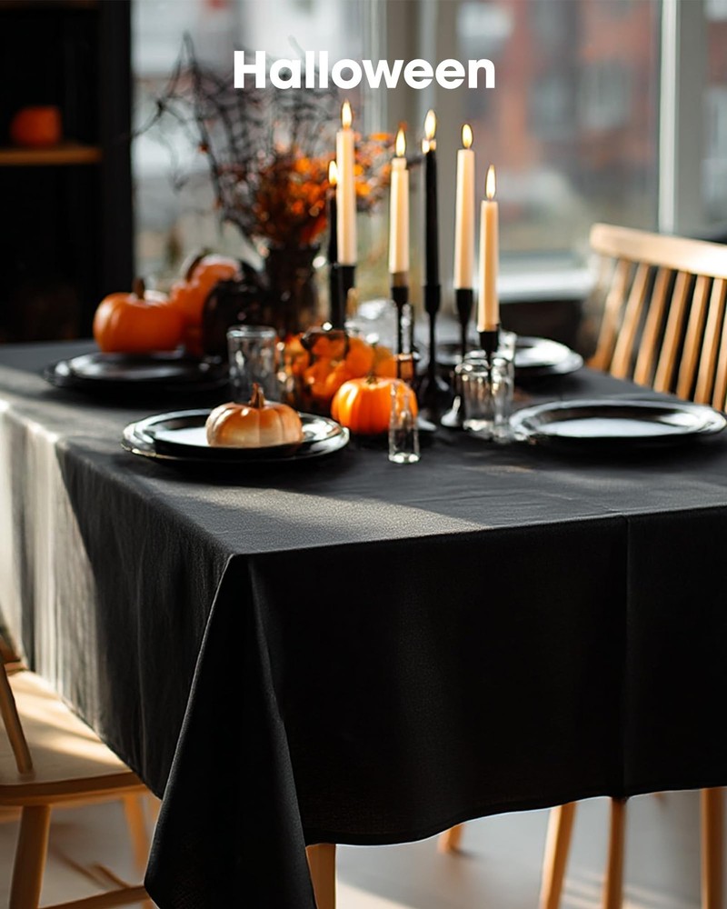 Rectangle Table Cloth 60" x 84" – Durable Polyester Tablecloth Offers Reusabl...