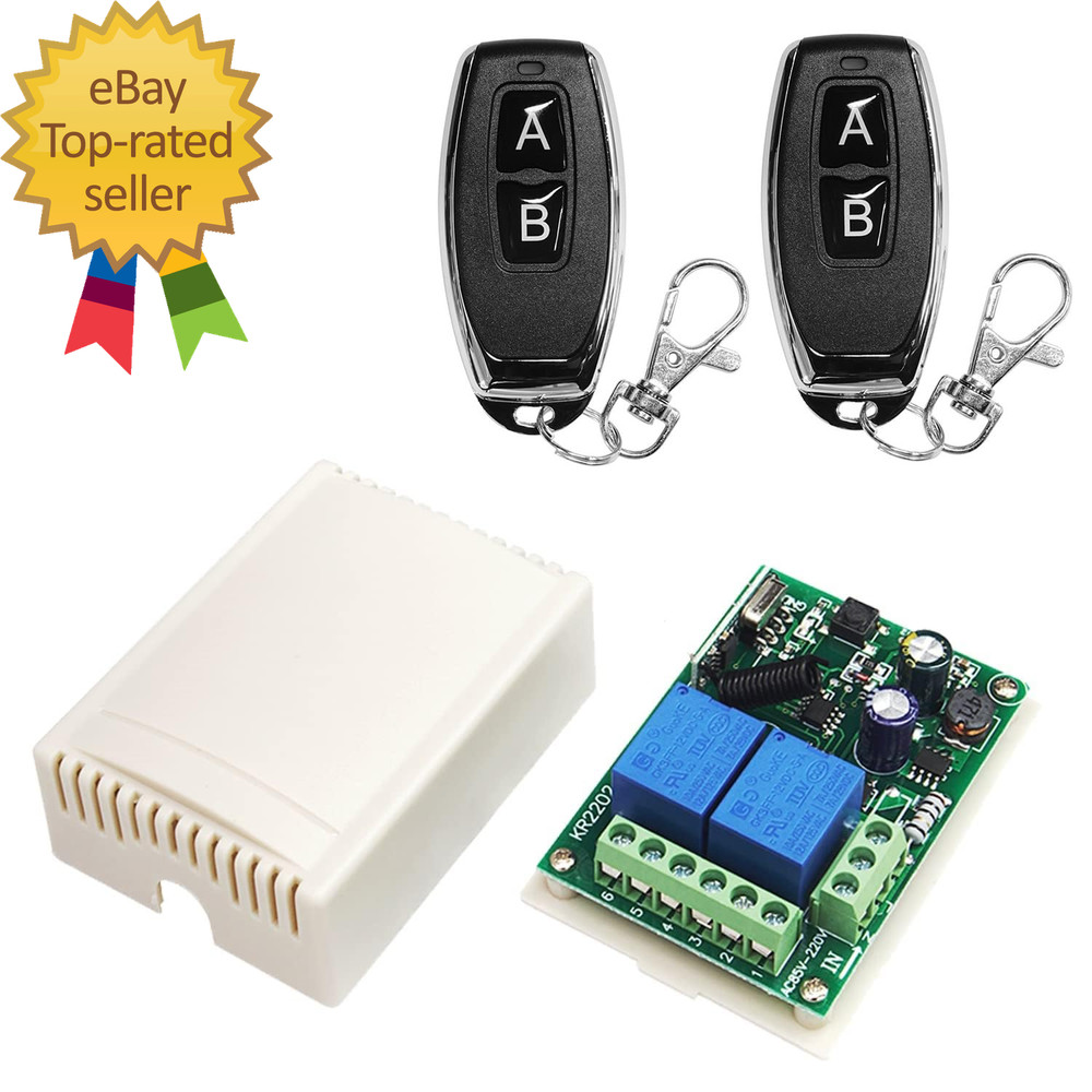 AC 110V 120V 220V Wireless RF Remote Control Relay Switch Universal