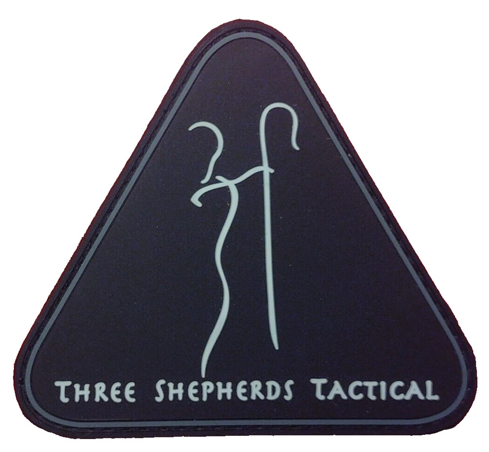THREE SHEPHERDS TACTICAL Tactical Morale Patch SHOT-SHOW pvc hook & loop NOS