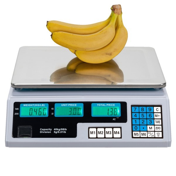 【Old code:42353336】ACS-30 40kg/5g Digital Price Computing Scale for Vegetable UK