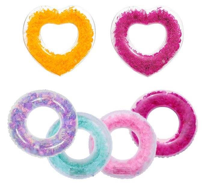 Transparent Float with Feather Filling