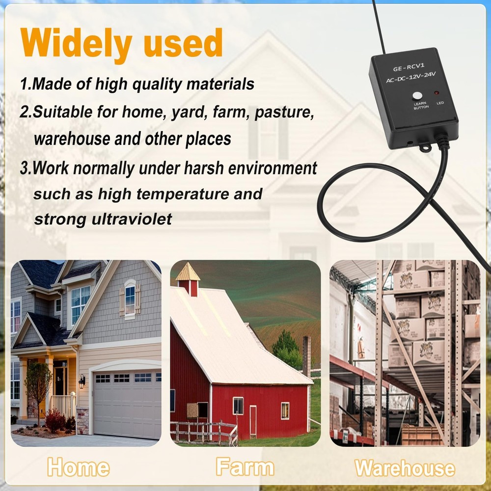 ERM12 Universal External Receiver with 2 Remote Controls Compatible with TOPE...