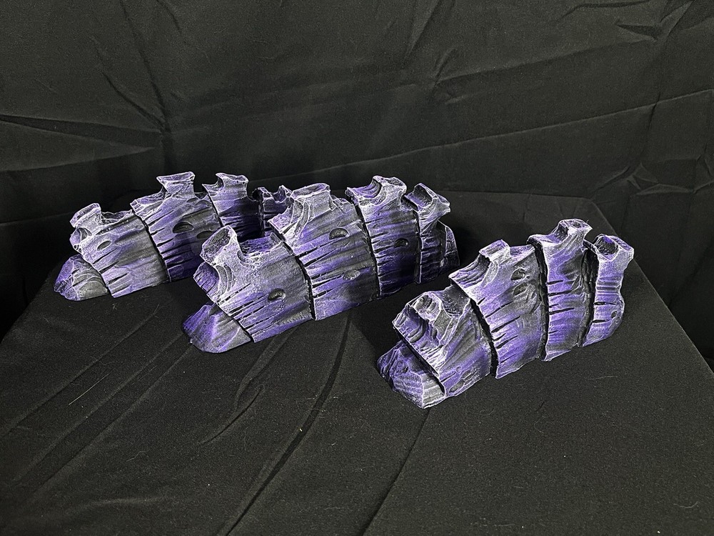 Alien Wargaming Terrain Set Compatible With Warhammer 40K Fully Painted