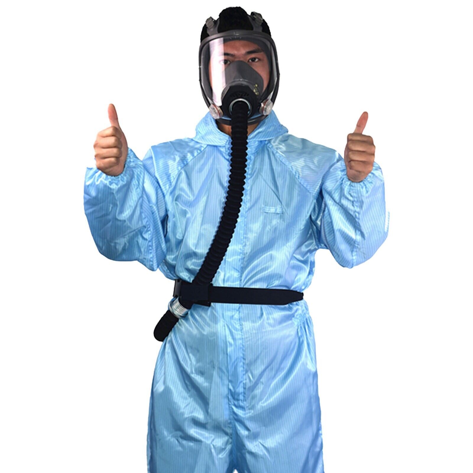 Full Face Gas Portable Electric Respirator Supplied Air Paint Spraying Chemical