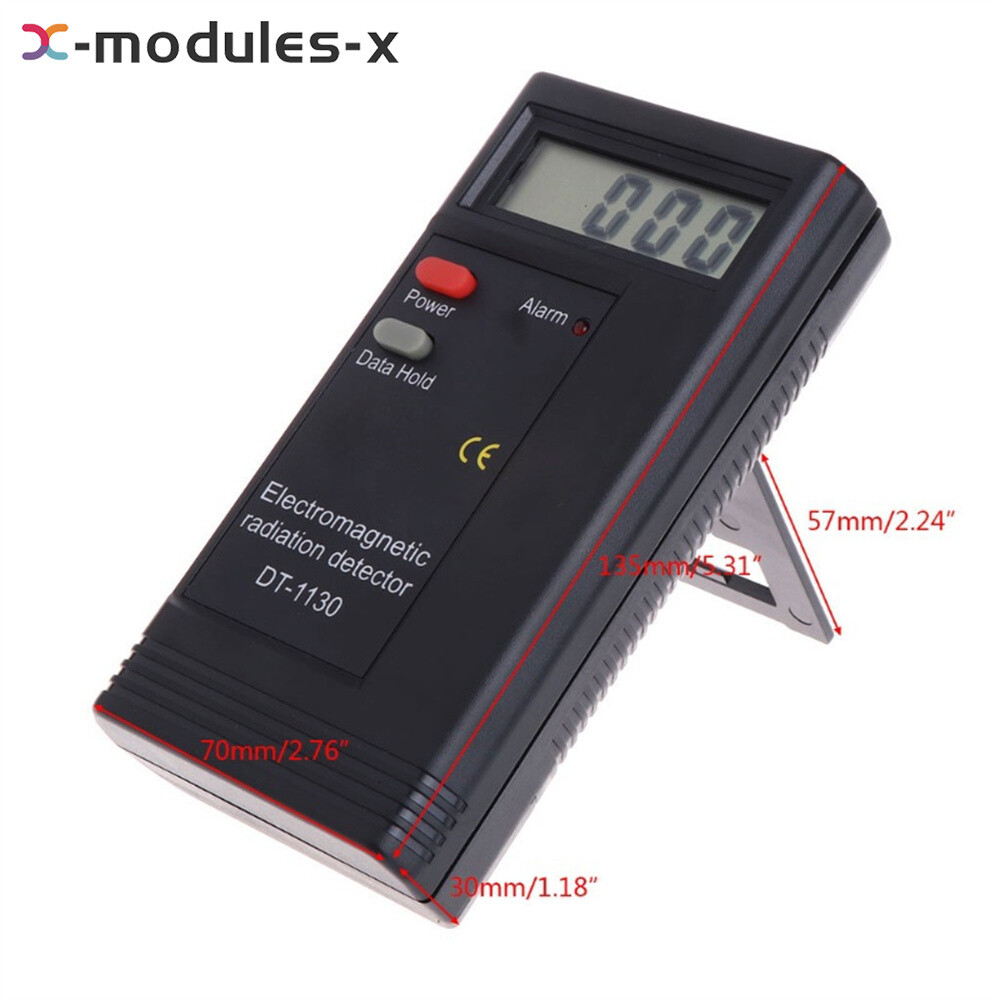 Digital EMF Meter Electromagnetic Radiation Measuring Device Audio Led Alarm