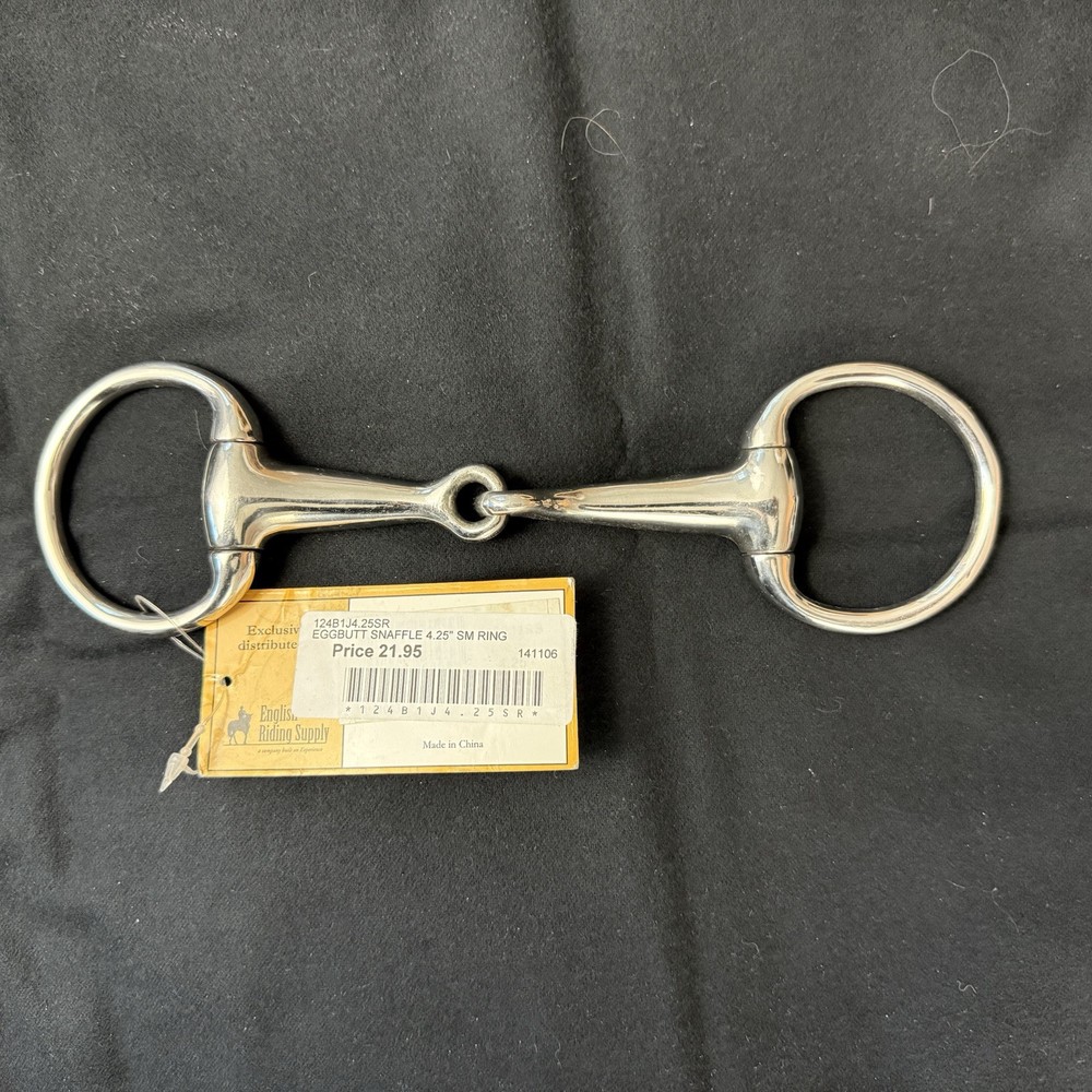 Centaur Eggbutt Snaffle Bit Jointed Stainless Steel 4 1/4"