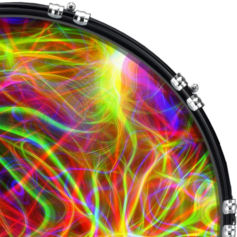 20" Custom Bass Kick Drum Front Head Graphic Graphical Texture 5