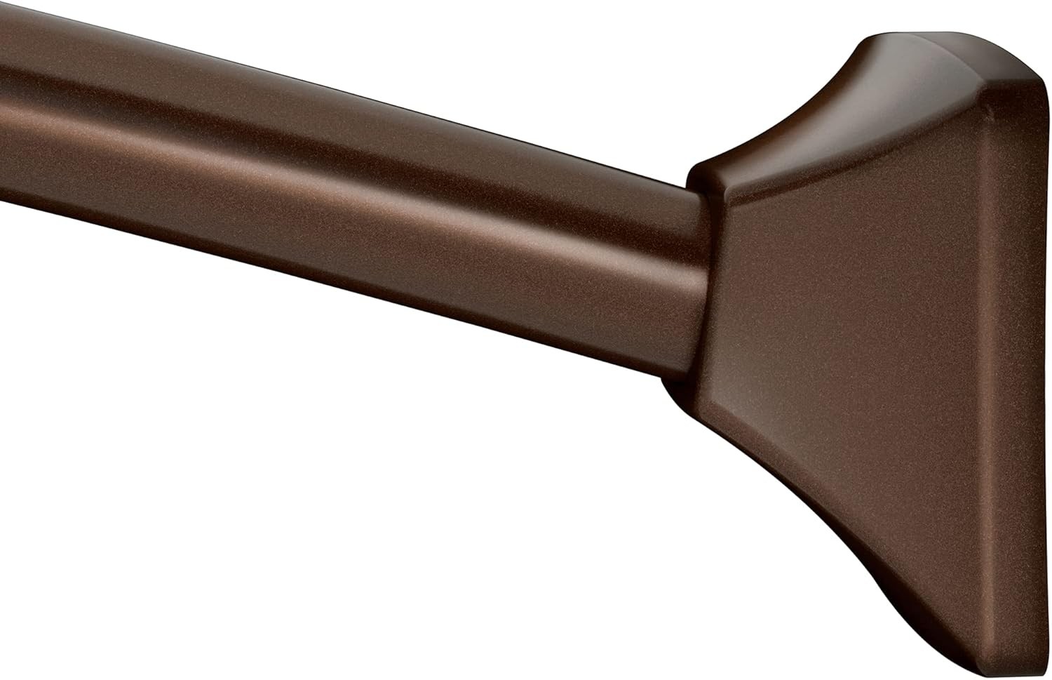 Brushed Gold 72-Inch Adjustable Permanent Mount Curved Shower Curtain Rod