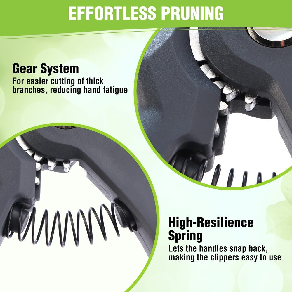 WORKPRO 8.5-Inch Anvil Pruning Shears with Ergonomic Handle