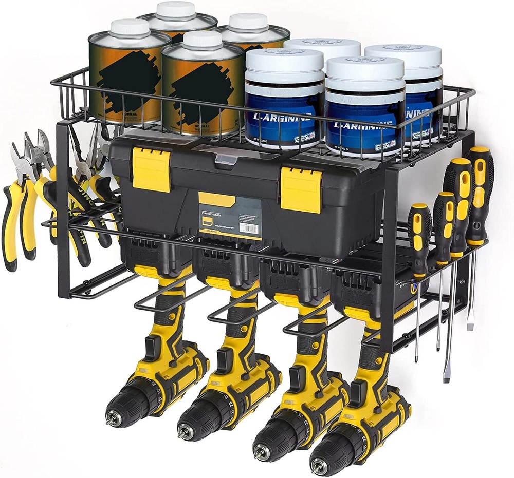 Heavy Duty Floating Tools Shelf&Organizer Wall Mounted for Handheld & Power Tool