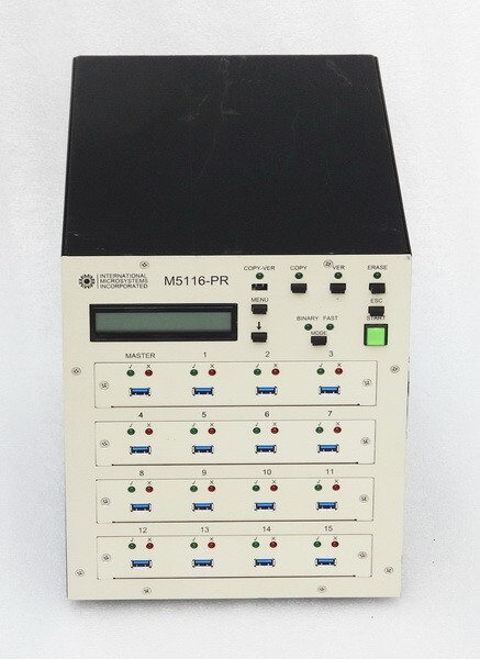 NOS NEW INTERNATIONAL MICROSYSTEMS MODEL M5116-PR PROFESSIONAL USB DUPLICATOR