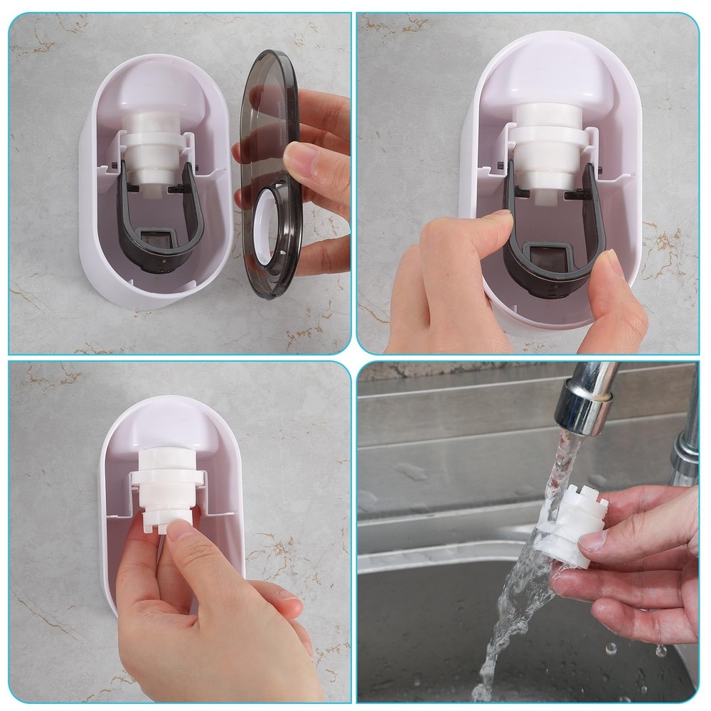 Toothpaste Dispenser Wall Mounted for Bathroom Automatic Toothpaste Squeezer ...