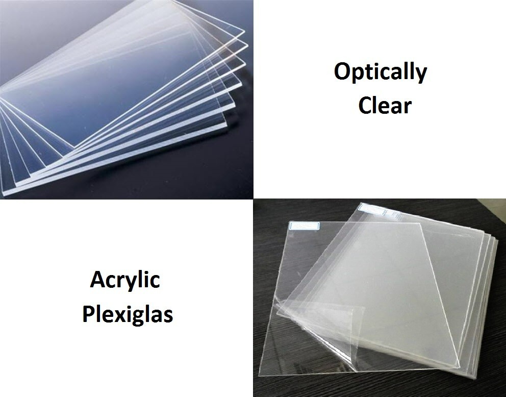 Clear Acrylic Plexiglas Clear Plastic Scratch-Resistant Replacement Sheet