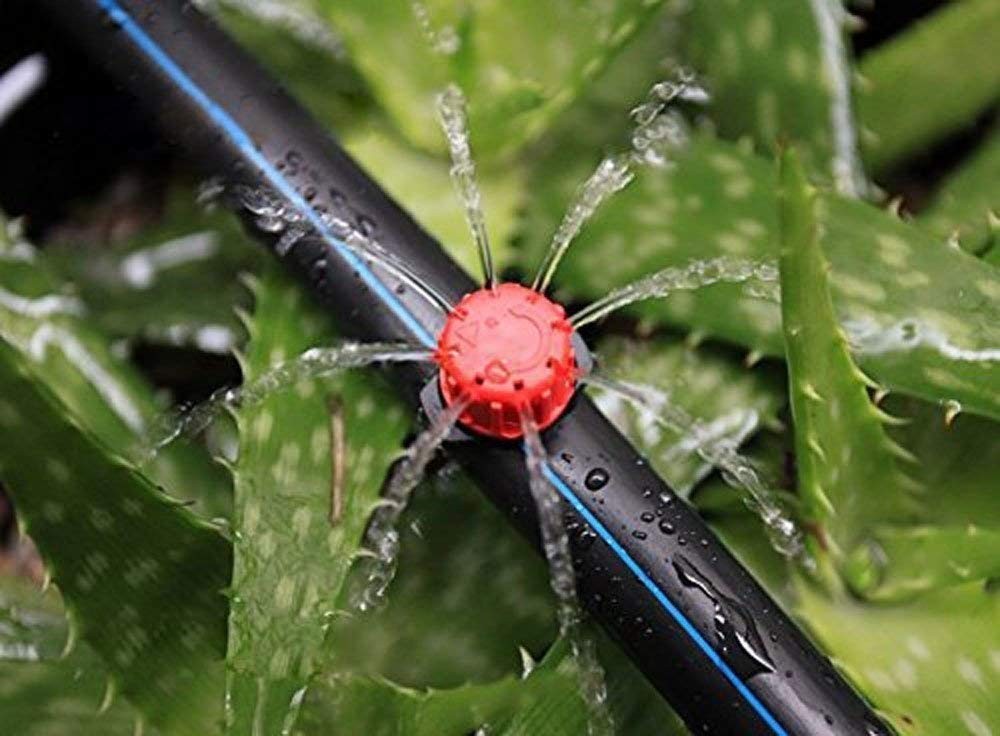 Durable Plastic 360° Adjustable Irrigation Drippers - 100pcs for Effective Use