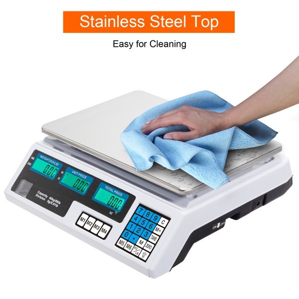 【Old code:42353336】ACS-30 40kg/5g Digital Price Computing Scale for Vegetable UK