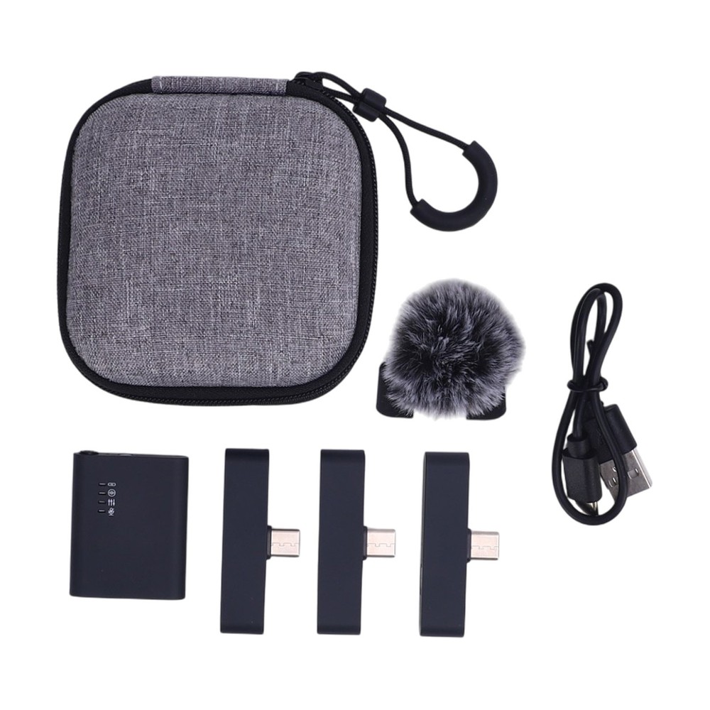 Wireless Lavalier Microphone System With 3 Receiver Noise Reduction CPSC