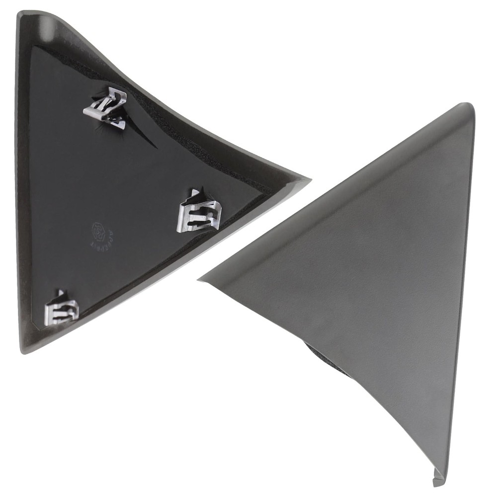 APPERFiT Front Door Upper Trim Panel Triangle Cover (Gray) Size 7.75'', Gray