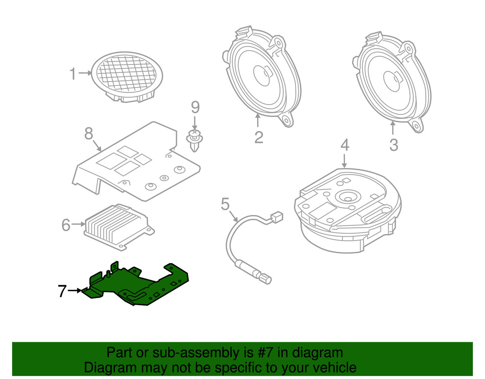 Genuine Mazda Amplifier Bracket D10E-66-9B0