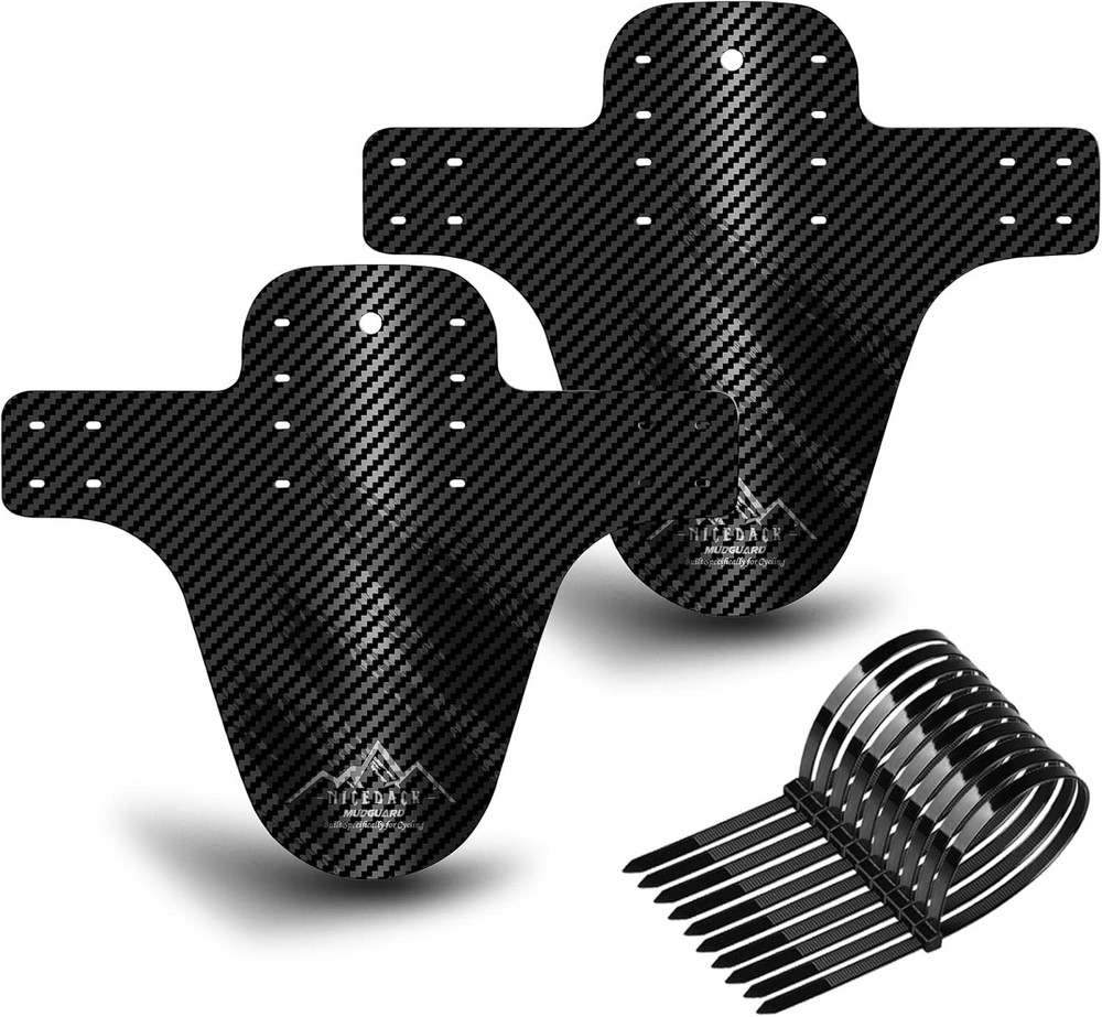 Lightweight Adjustable MTB Mud Guards for Complete Dirt Protection