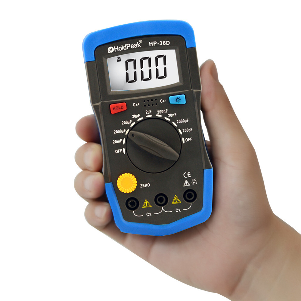 Multimeter Digital Capacitance 200pF-20mF Meter Capacitor Tester Measure Tool